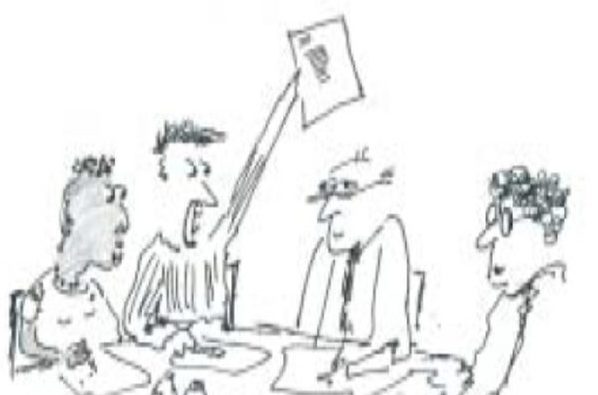 Image:trustees at a board meeting cartoon